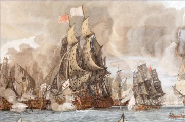 海戦 Painting - 海戦 1782 年 4 月 12 日 デュムラン 2 海戦